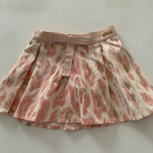 Baby Dior Girl Pink Cotton Mini Skirt with Bow Details